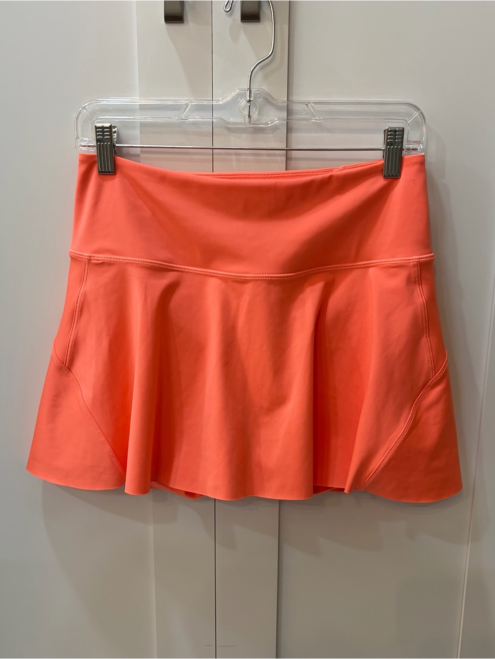 Athleta Coral-Orange Skater Active Skirt